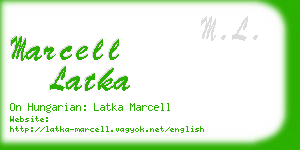 marcell latka business card